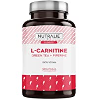 L-Carnitina Pura | Quemagrasas Potente Vegano para Perder Peso con L Carnitina- Té Verde Natural y Pimienta Negra | 120…
